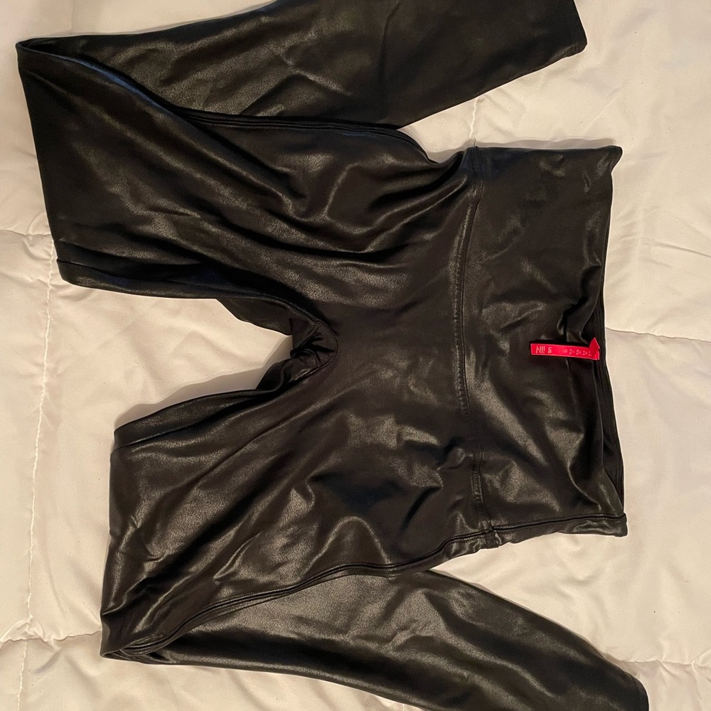 Spanx faux leather leggings